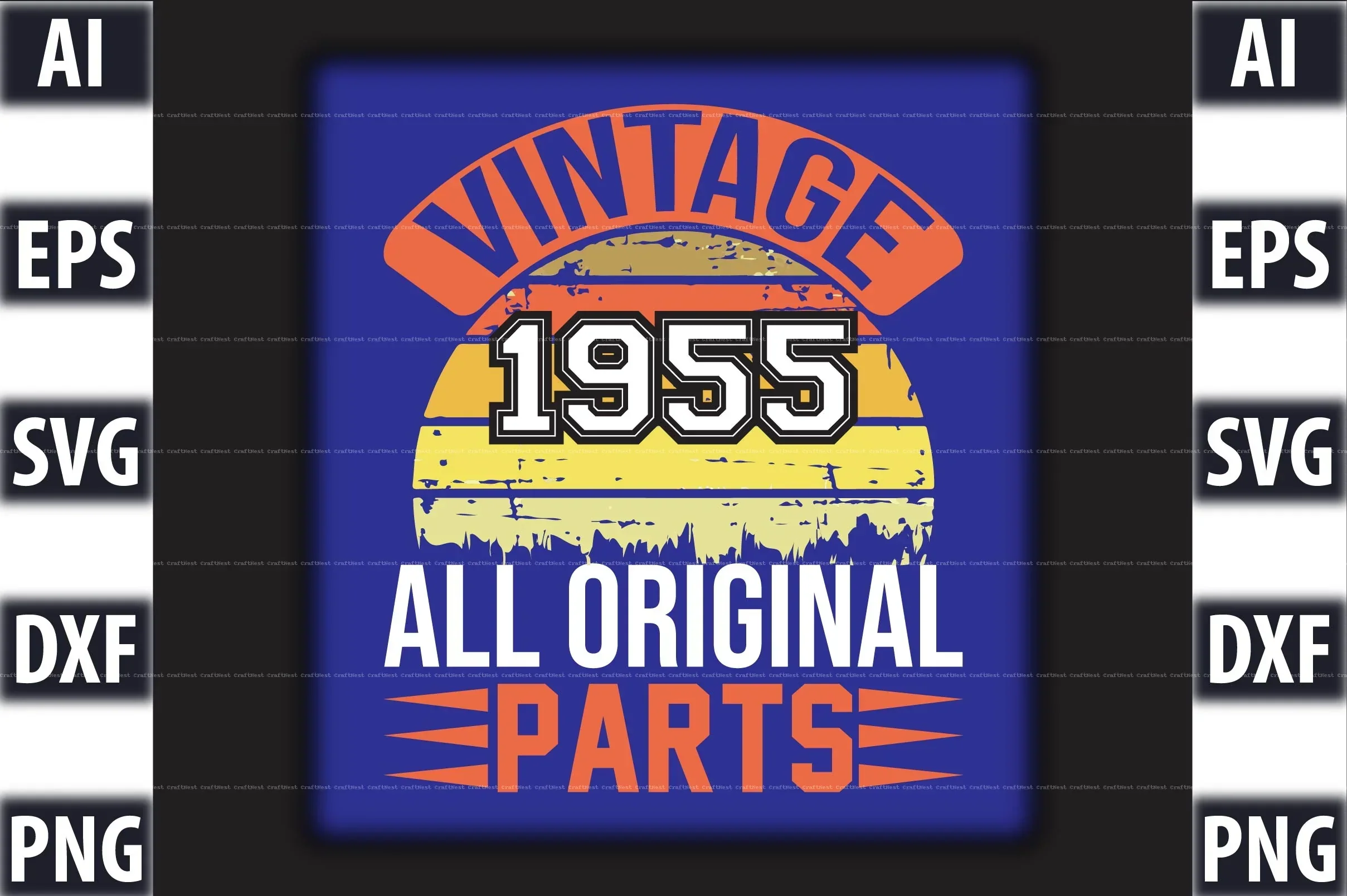 Vintage T-Shirt Design SVG Bundle - Image 19