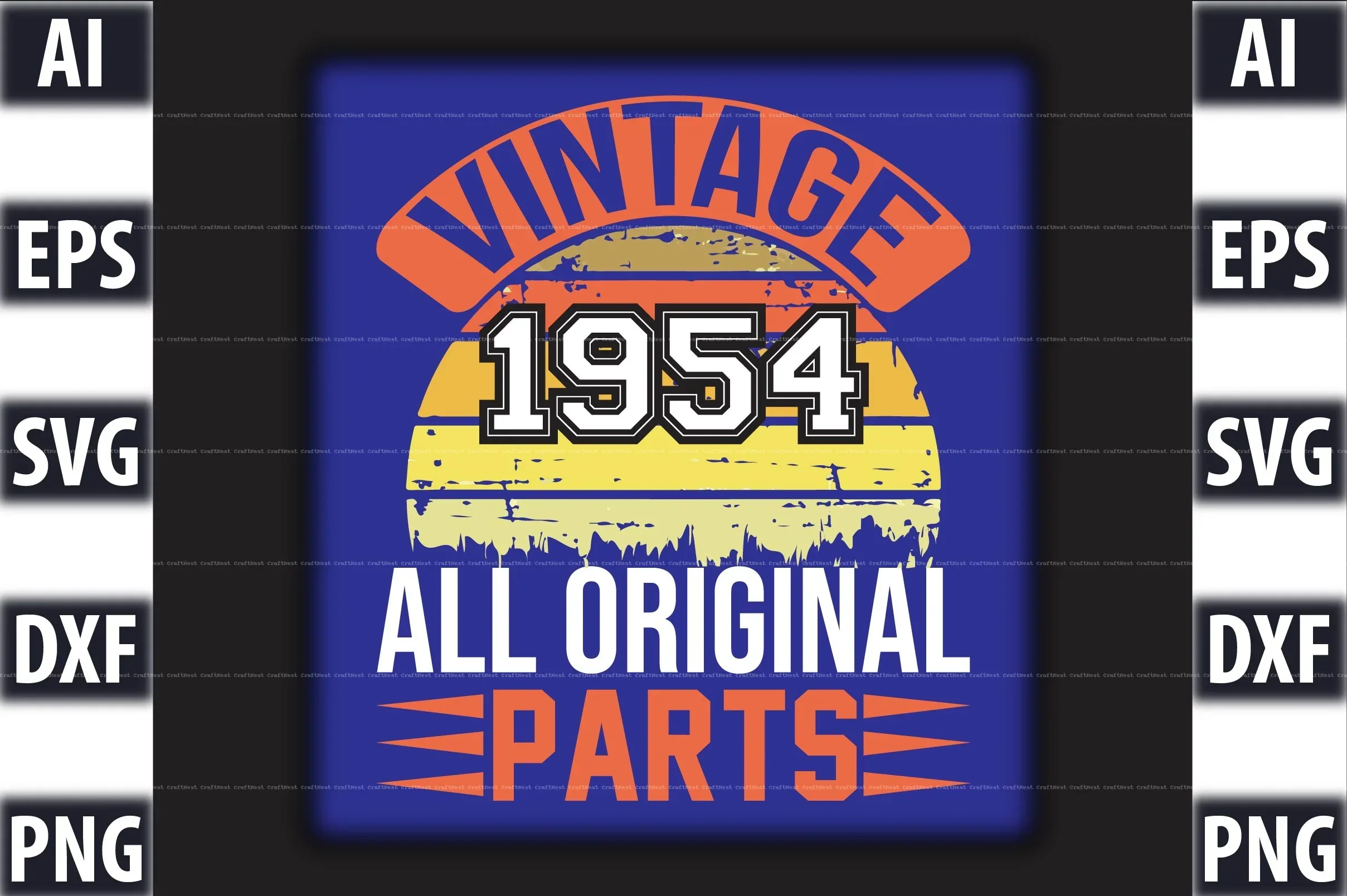 Vintage T-Shirt Design SVG Bundle - Image 4