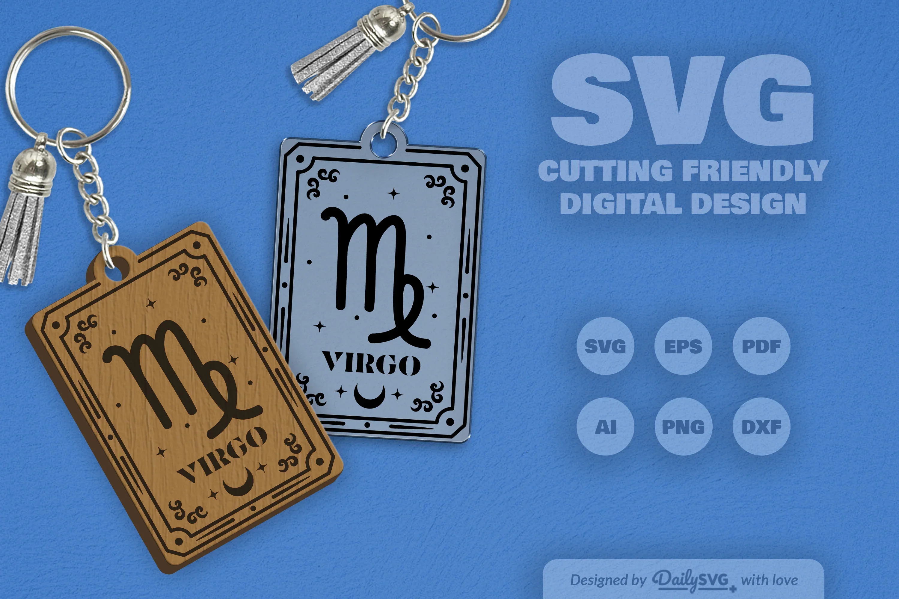 Virgo Zodiac SVG Card SVG Bundle - Image 2