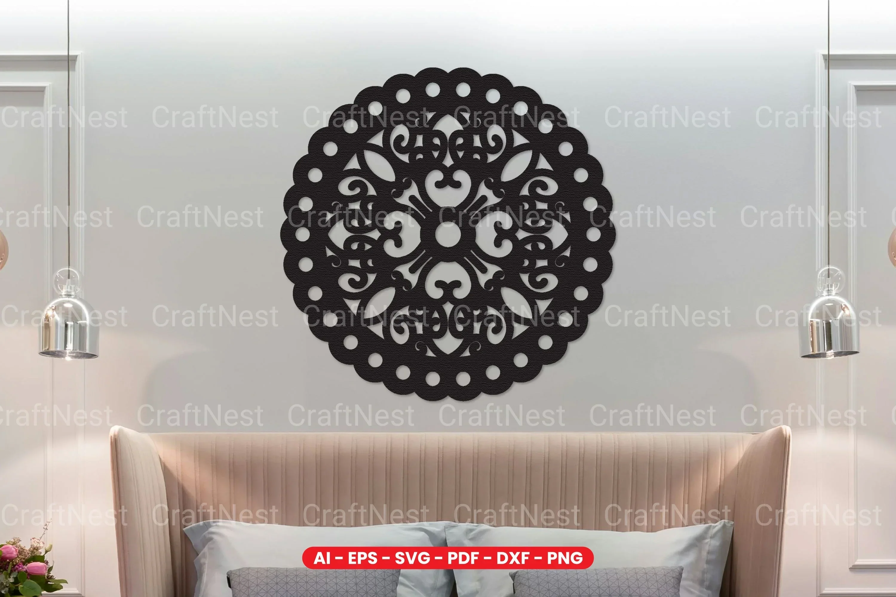 Wall Art Decoration Laser Cut SVG Bundle - Clipart Bundle