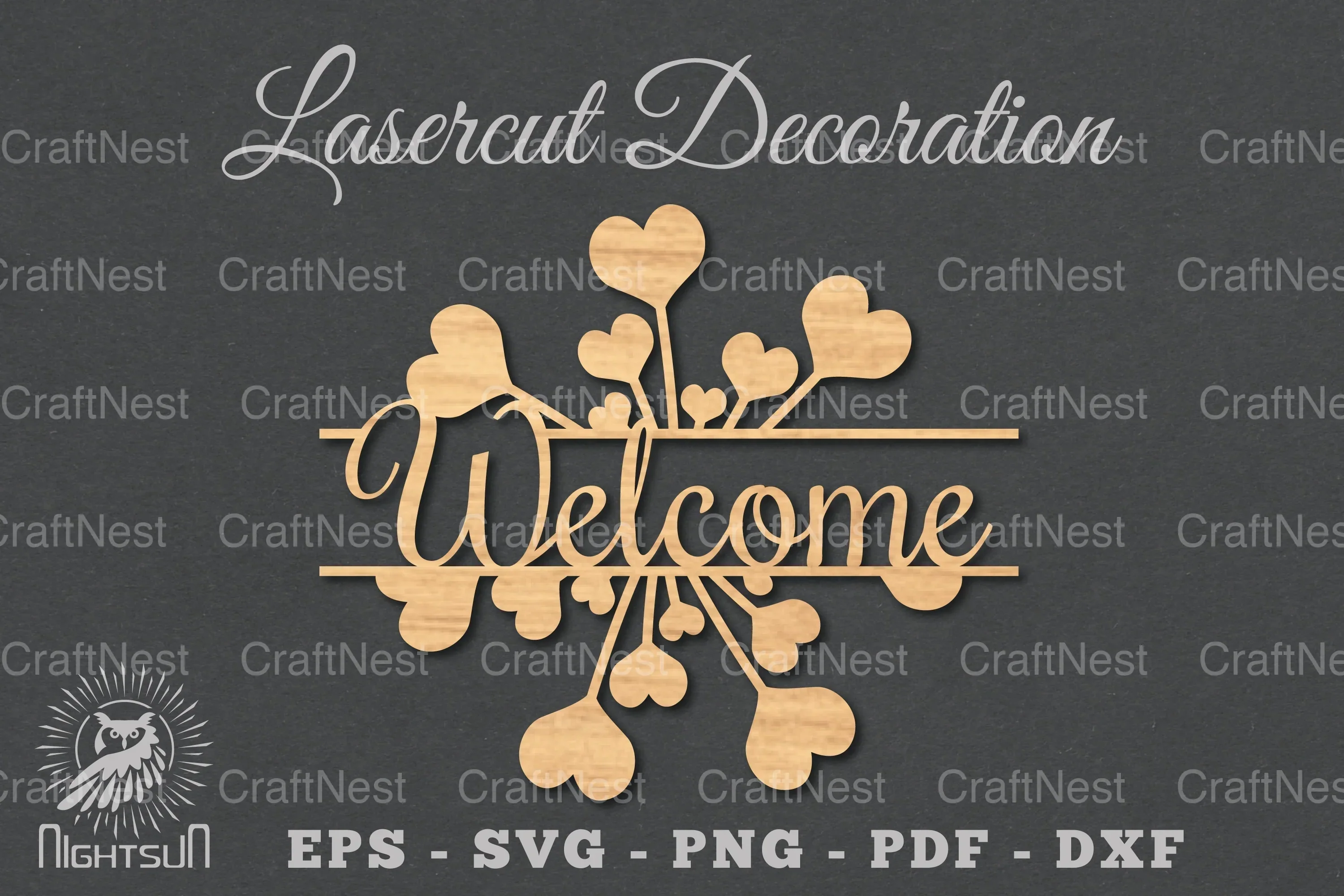 Welcome Flower Laser Cut SVG Bundle