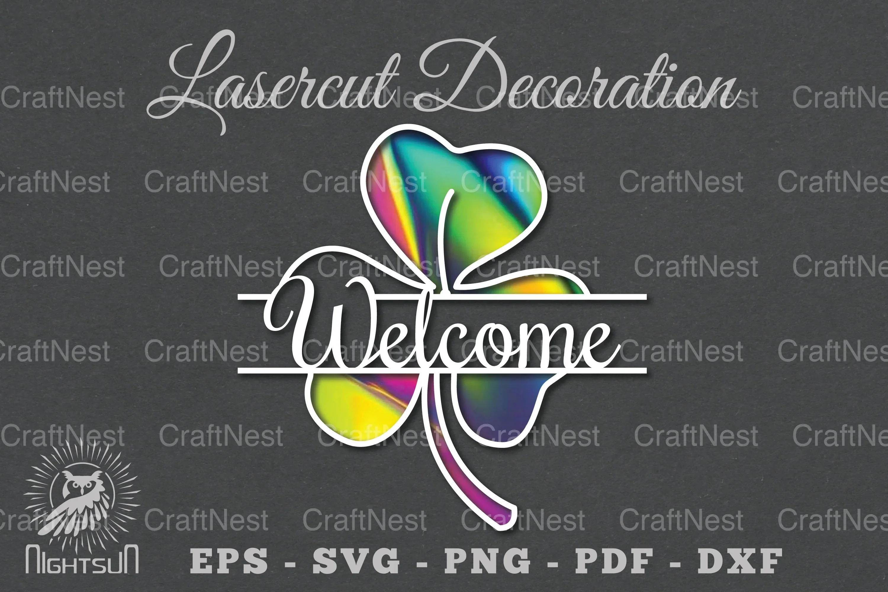Welcome Flower Laser Cut SVG Bundle
