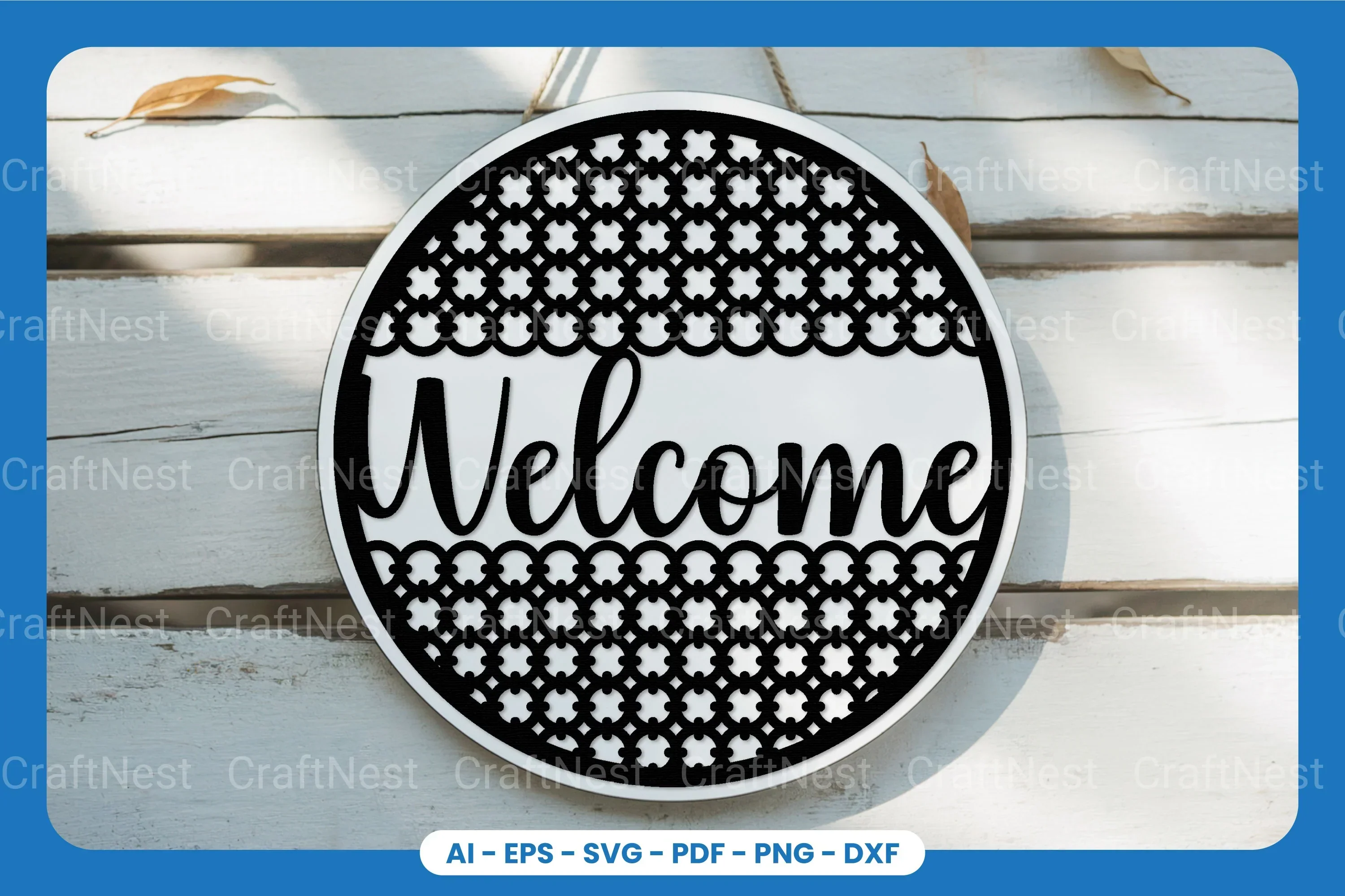 Welcome Sign Laser Cut SVG Bundle