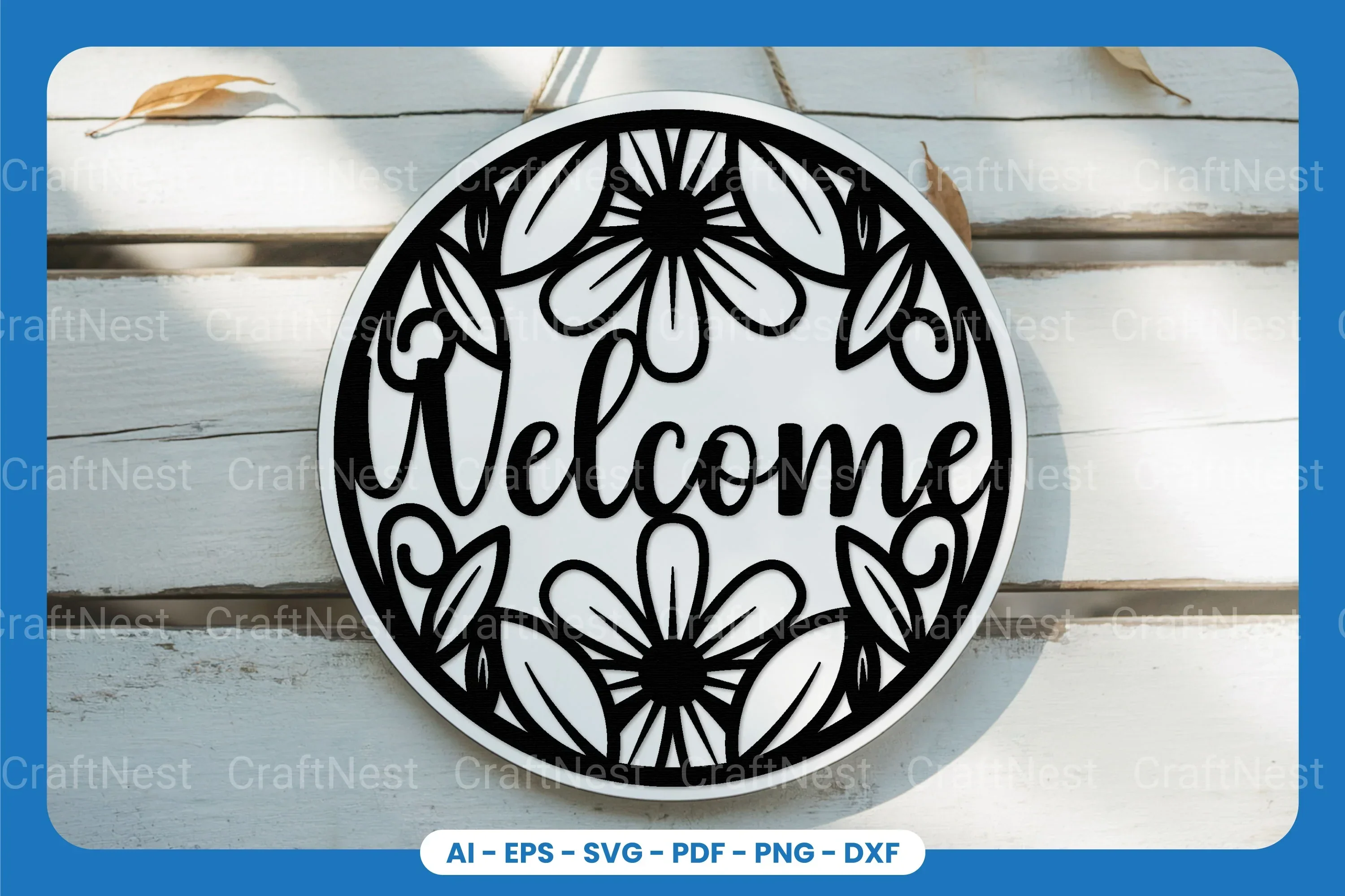 Welcome Sign Laser Cut SVG Bundle