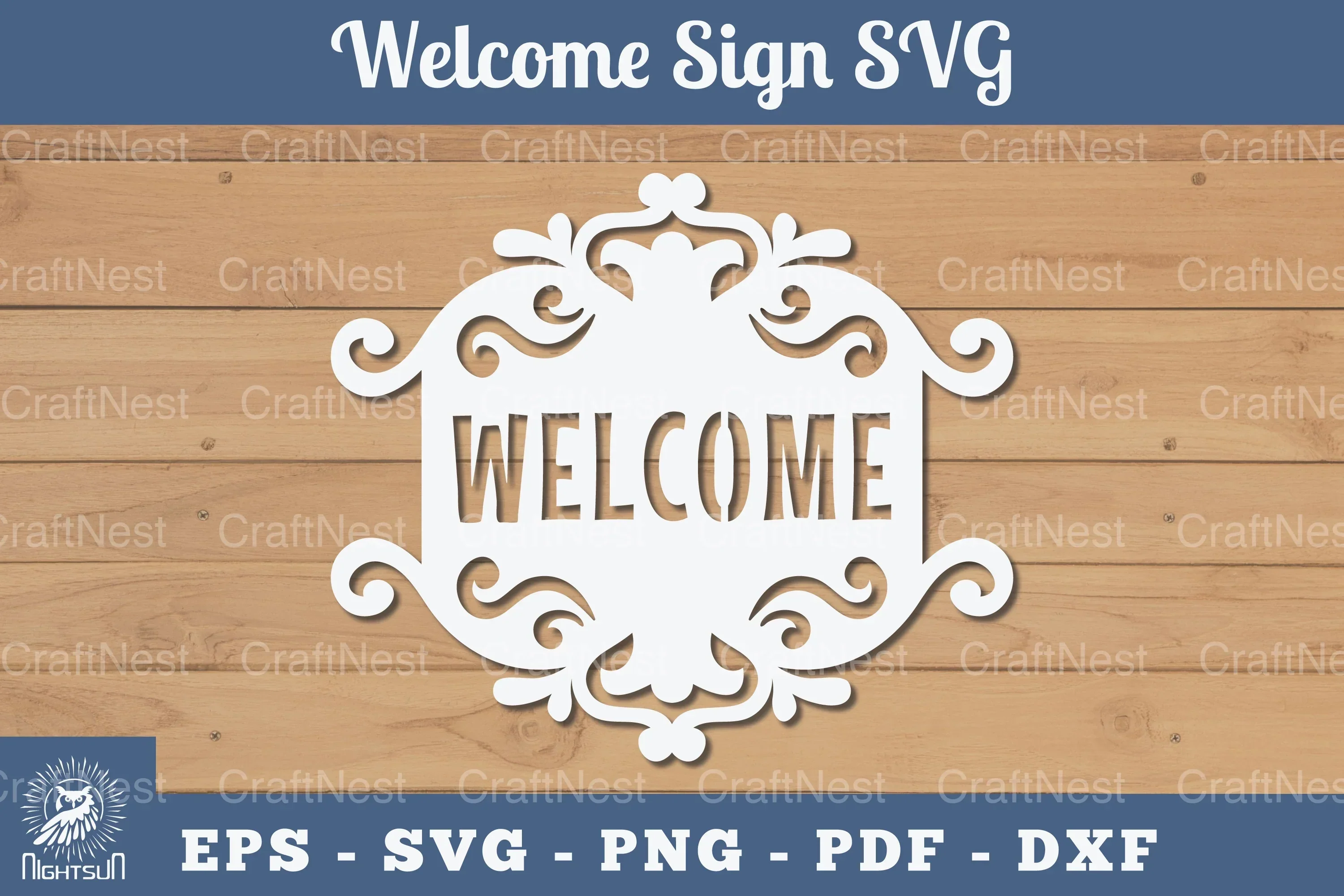 Welcome Sign Papercut SVG Bundle