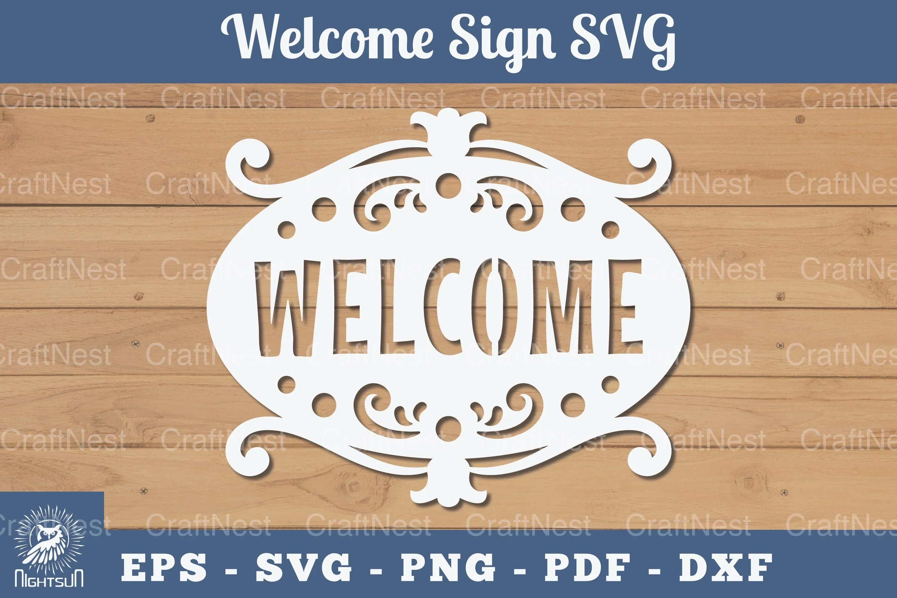 Welcome Sign Papercut SVG Bundle
