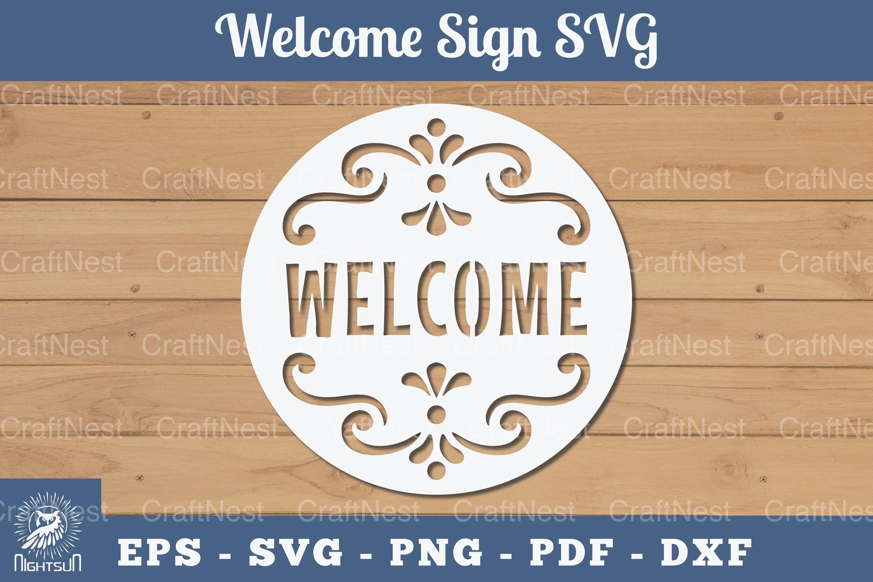 Welcome Sign Papercut SVG Bundle