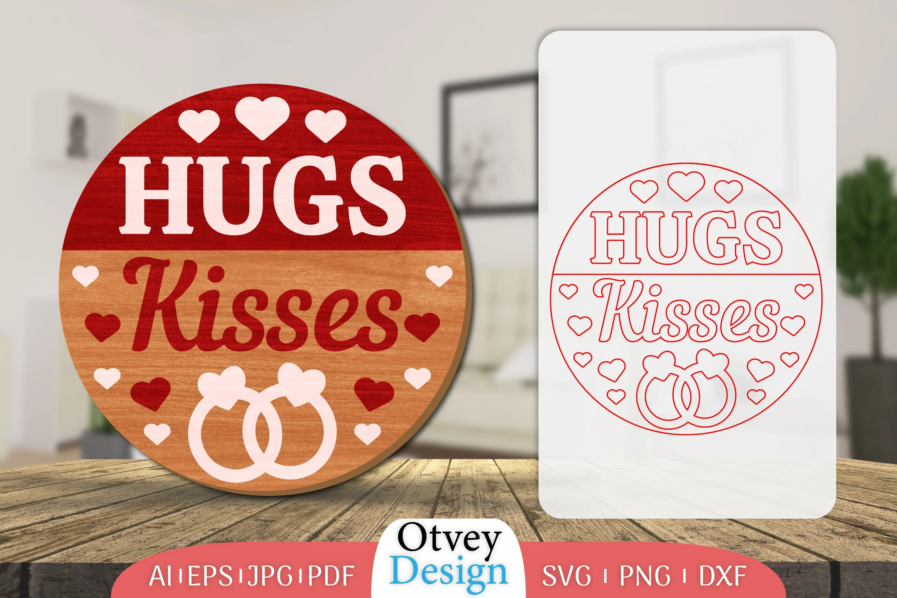 Welcome Sign Valentine Door Lasercut SVG Bundle