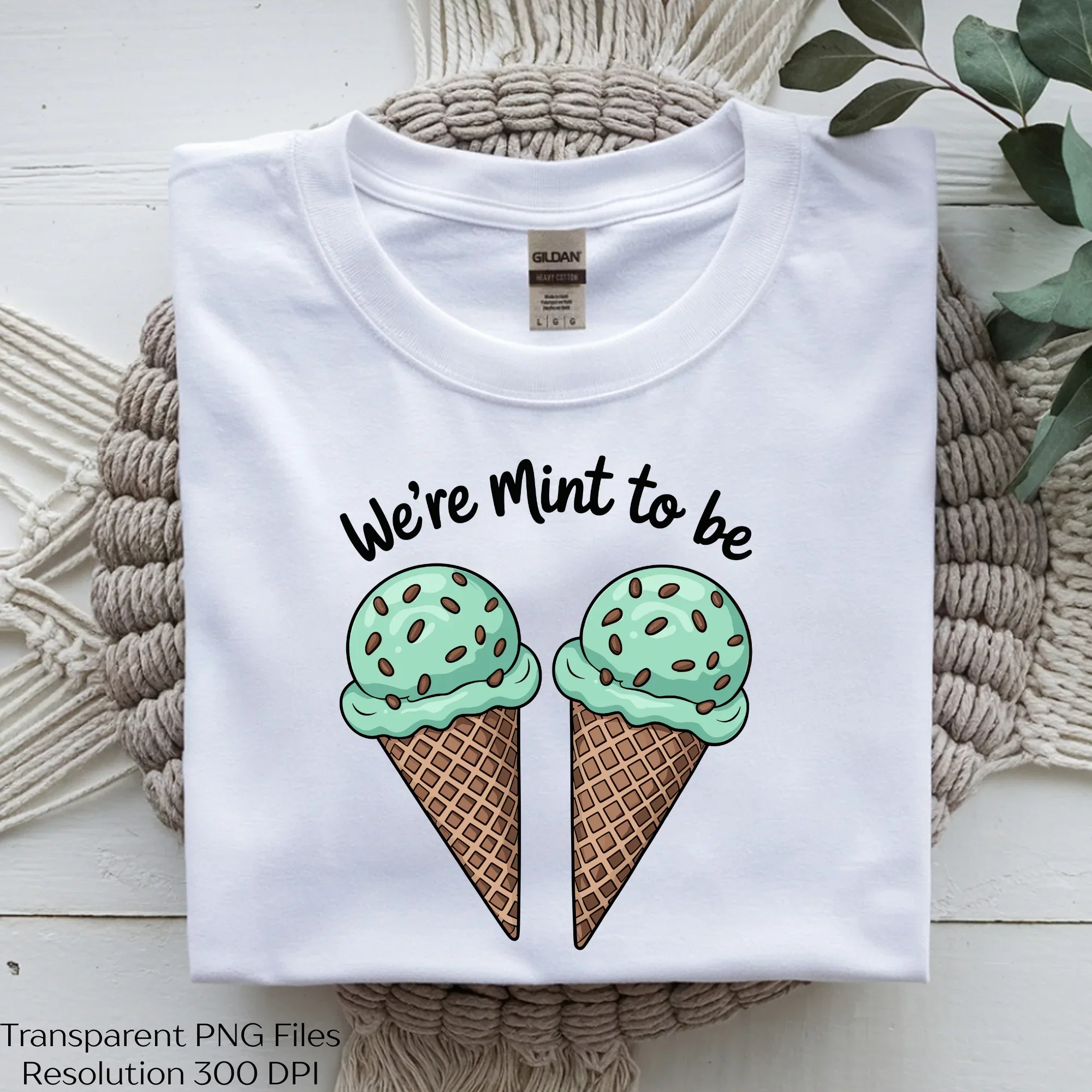 We're Mint to Be Kawaii Cream Cone Pun SVG Bundle