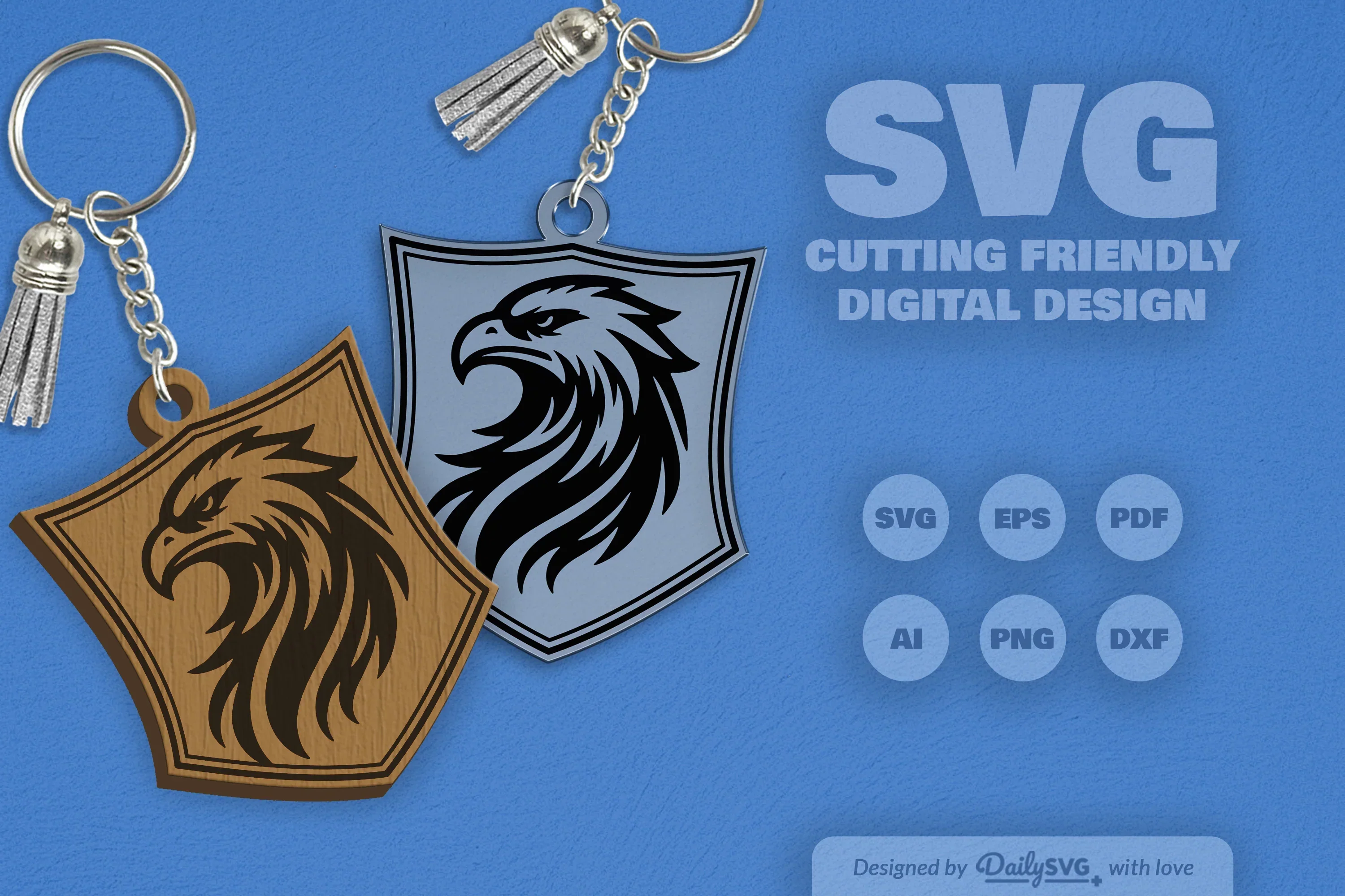 Wild Animal Keychain SVG Bundle - Image 2