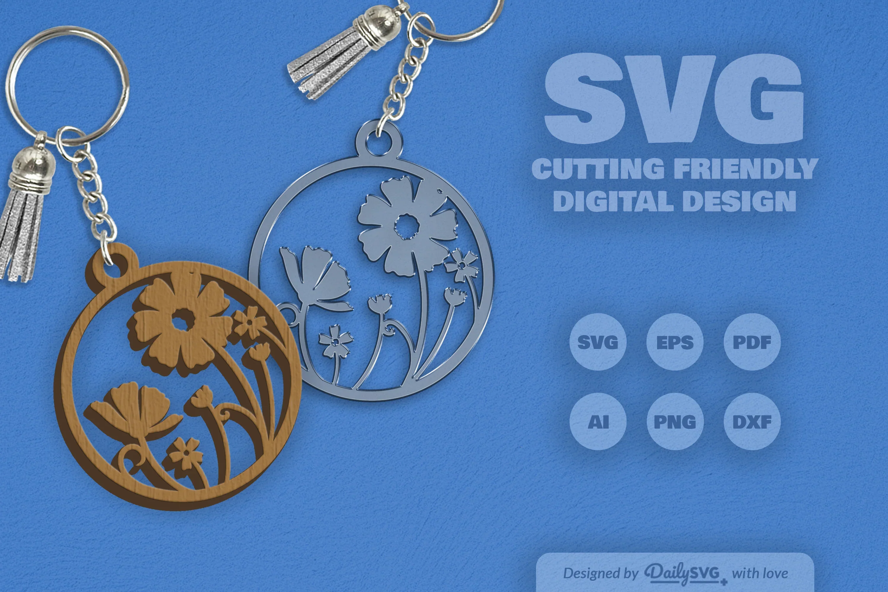 Wild Floral Round SVG Bundle - Image 2
