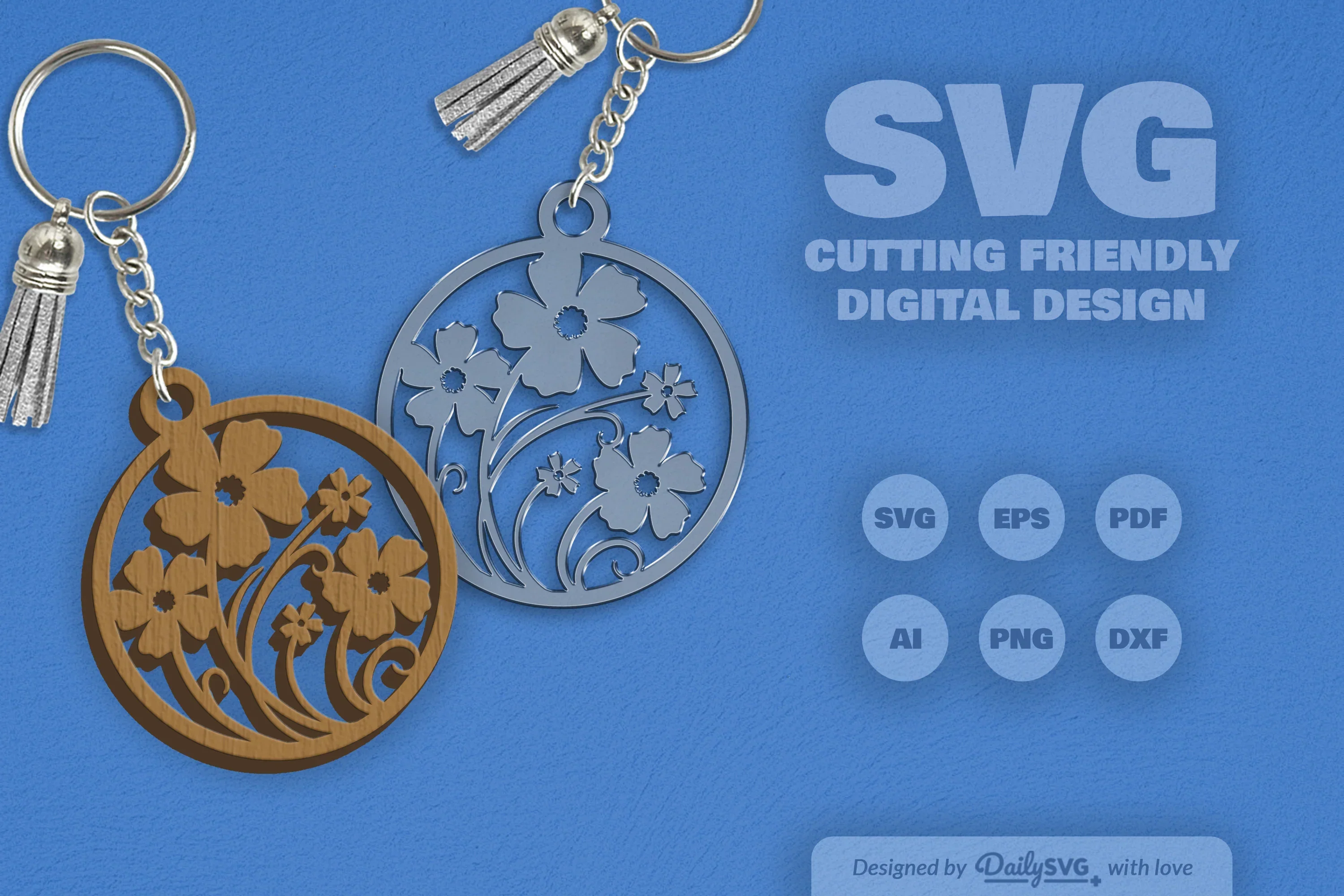 Wild Floral Round SVG Bundle - Image 2
