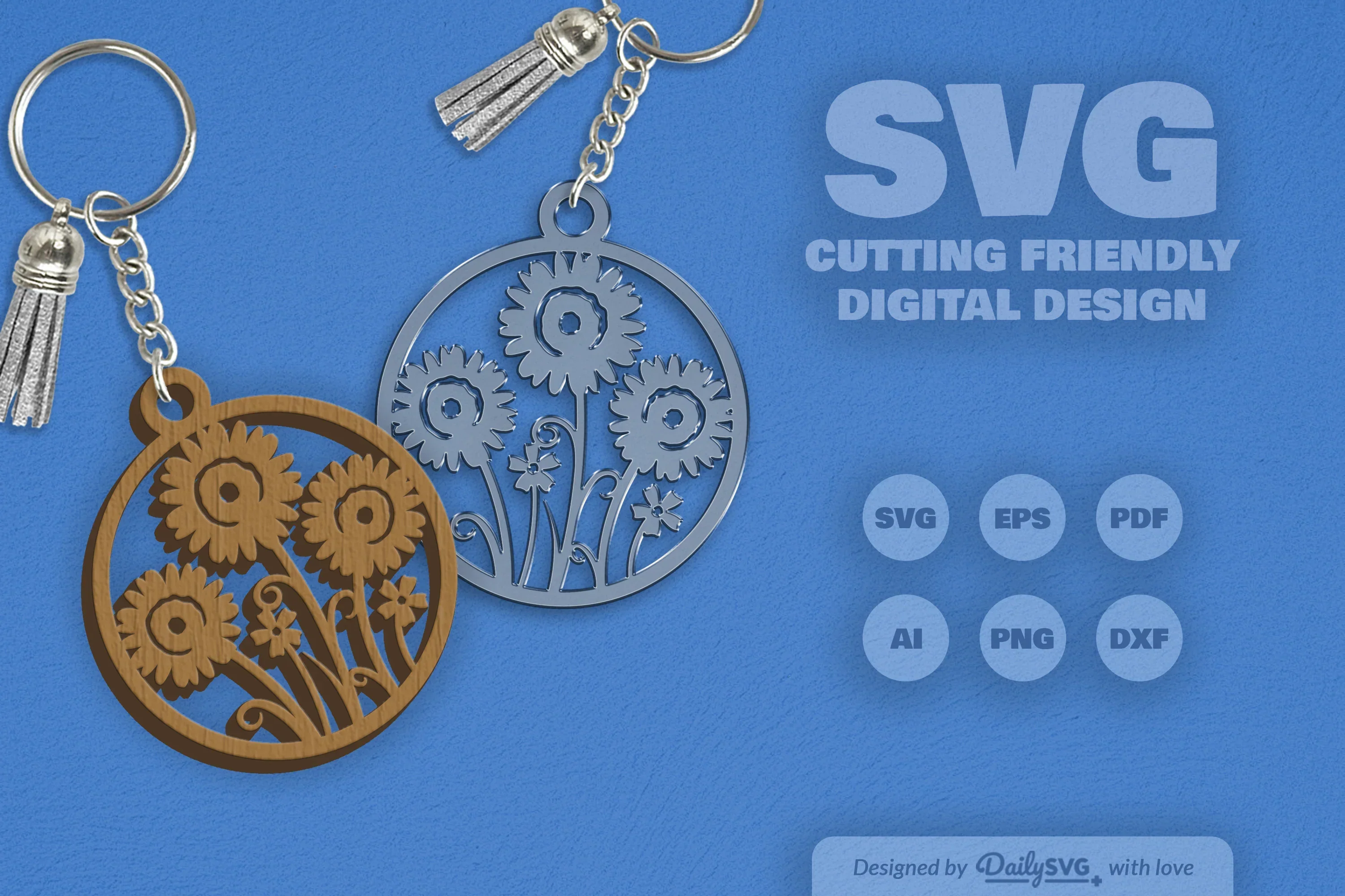 Wild Floral Round SVG Bundle - Image 2