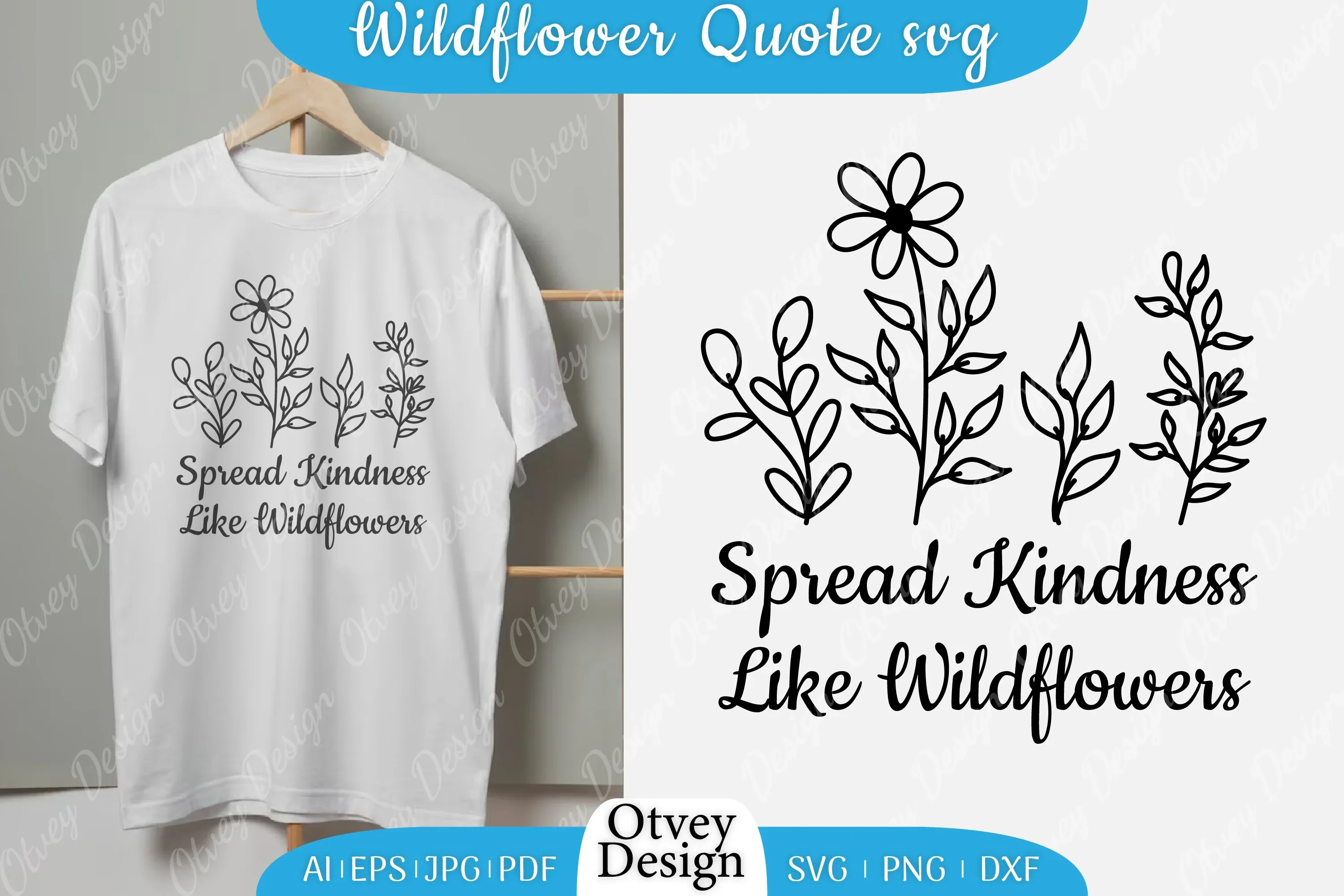 Wildflowers Quote Motivational Sayings SVG Bundle
