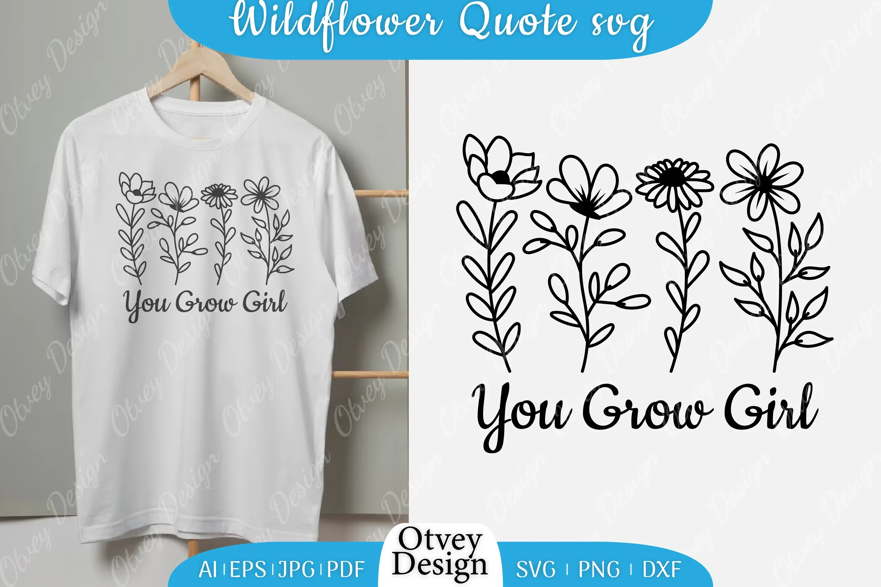Wildflowers Quote Motivational Sayings SVG Bundle