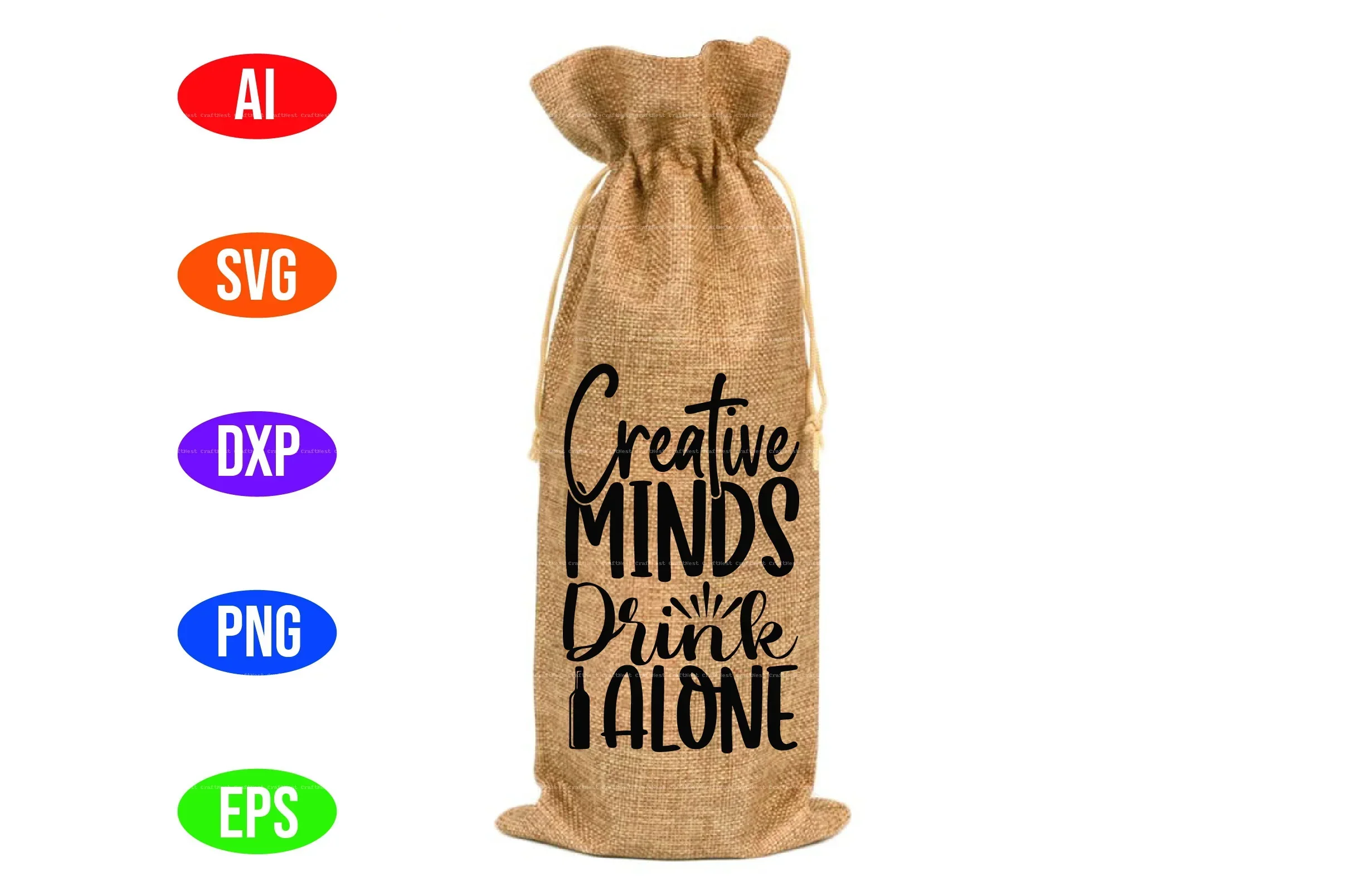 Wine Bag Design SVG Bundle - Image 11