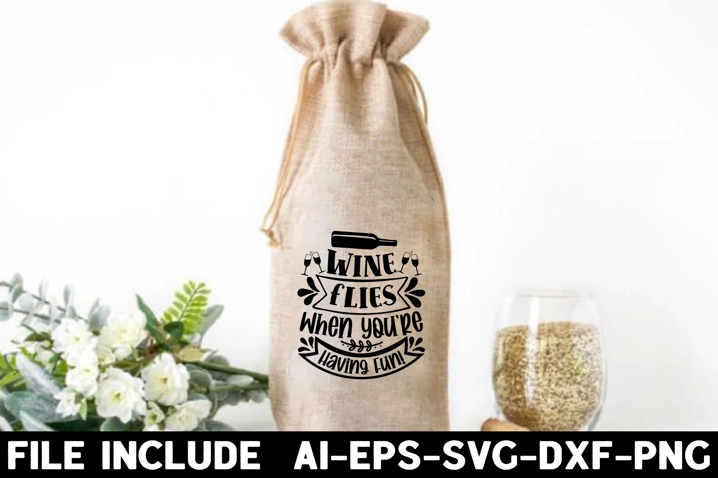 Wine Bag SVG Bundle - Image 13