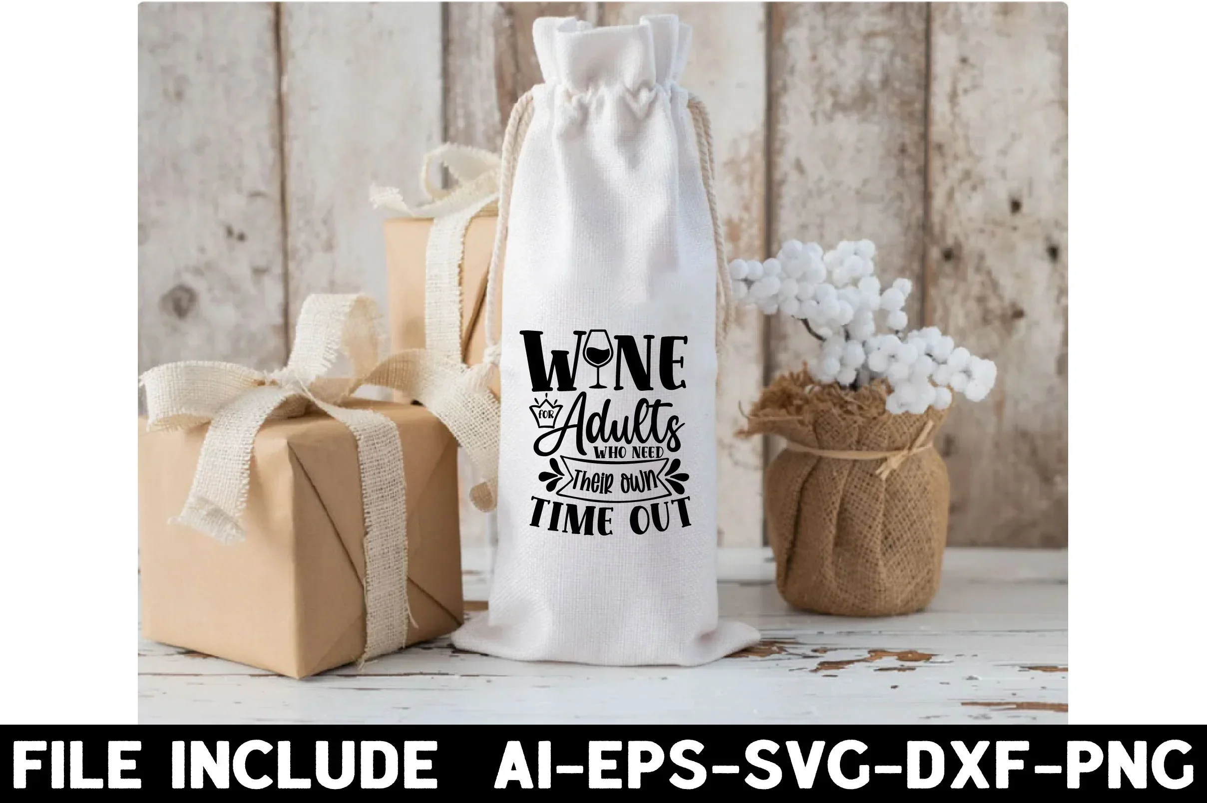 Wine Bag SVG Bundle - Image 21
