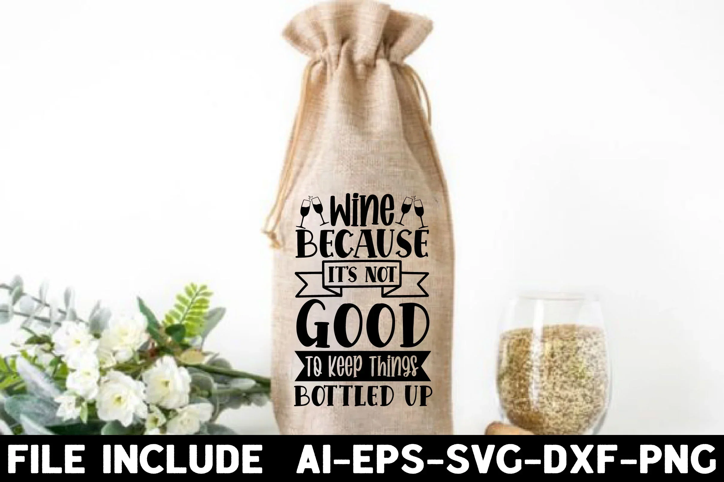 Wine Bag SVG Bundle - Image 6
