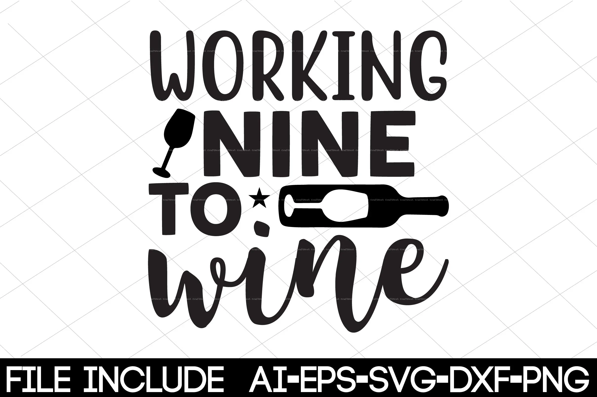Wine Designs SVG Bundle for Creative Projects - Image 6
