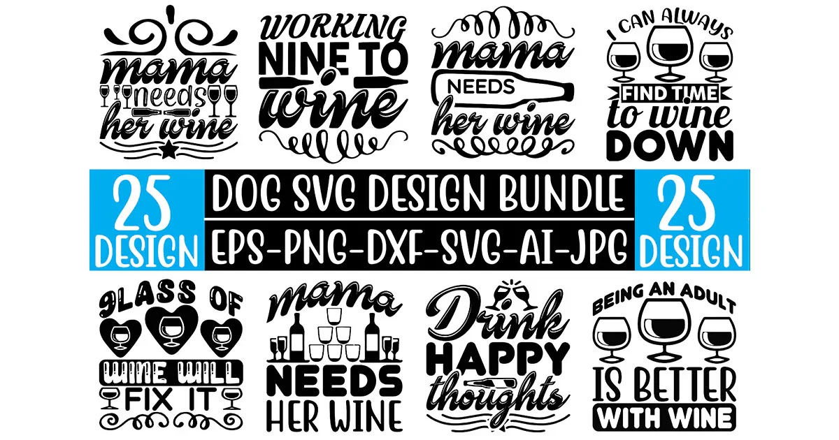 Wine SVG Bundle