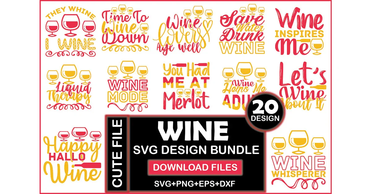 Wine SVG Bundle - Image 3