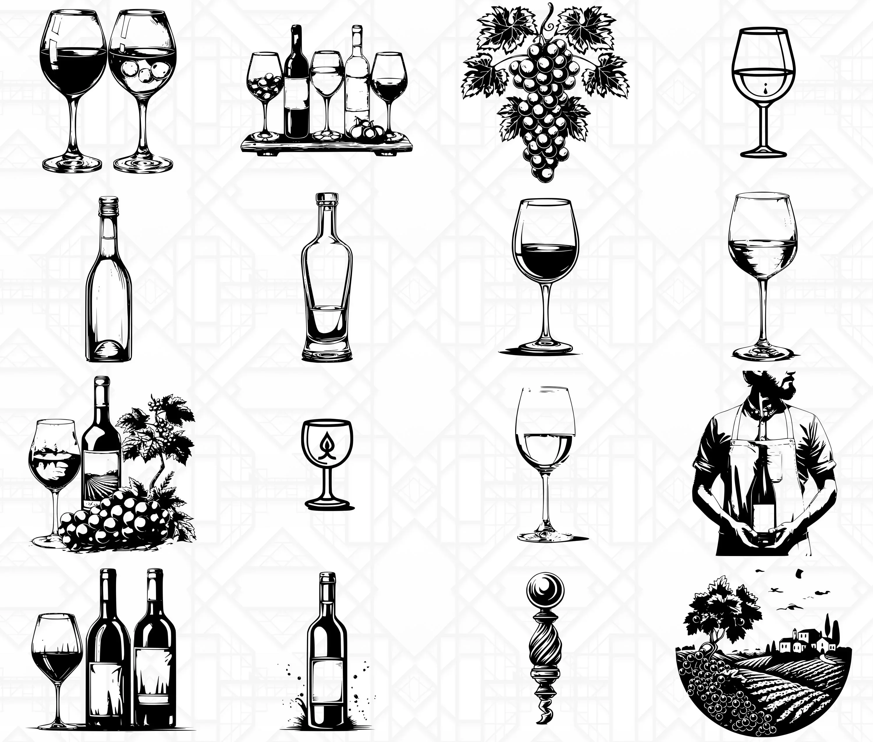 Wine Tasting SVG Bundle - Image 5