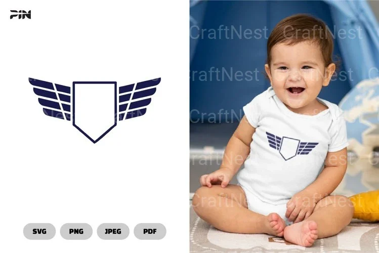 Winged Frame Wing SVG Bundle