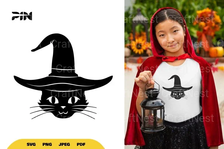Witch Cat Halloween SVG Bundle