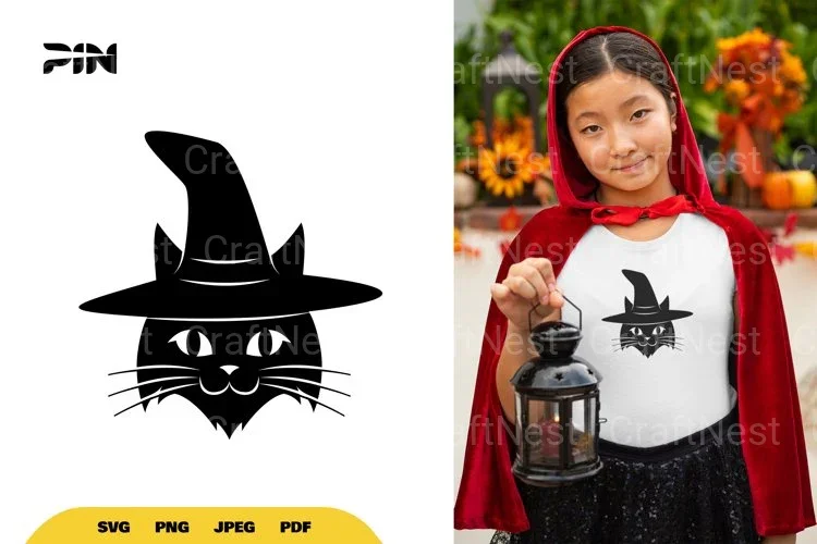 Witch Cat Halloween SVG Bundle