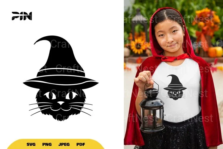 Witch Cat Halloween SVG Bundle