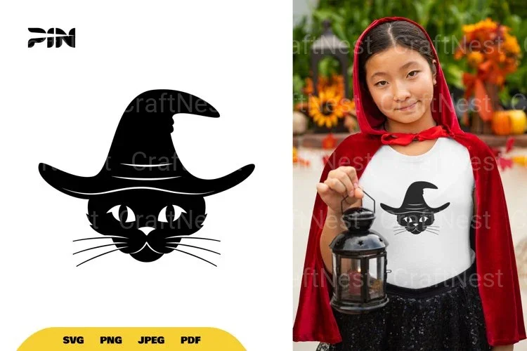 Witch Cat Halloween SVG Bundle