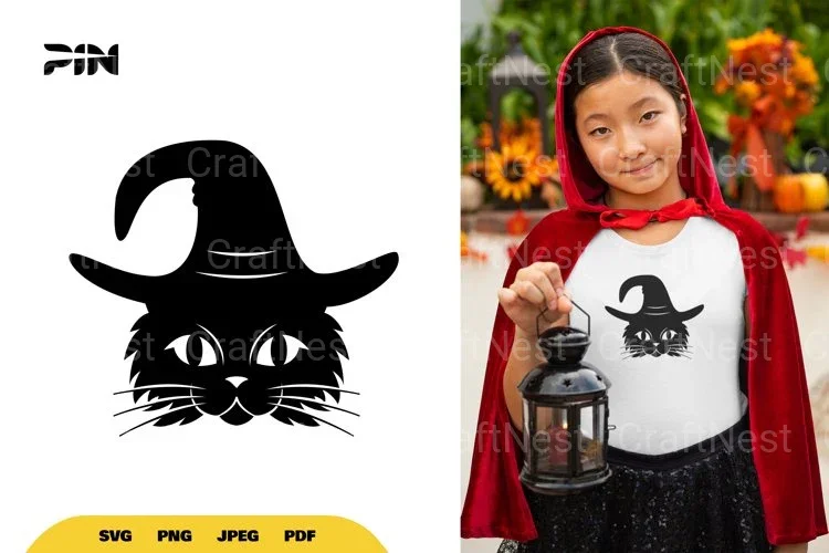 Witch Cat Halloween SVG Bundle
