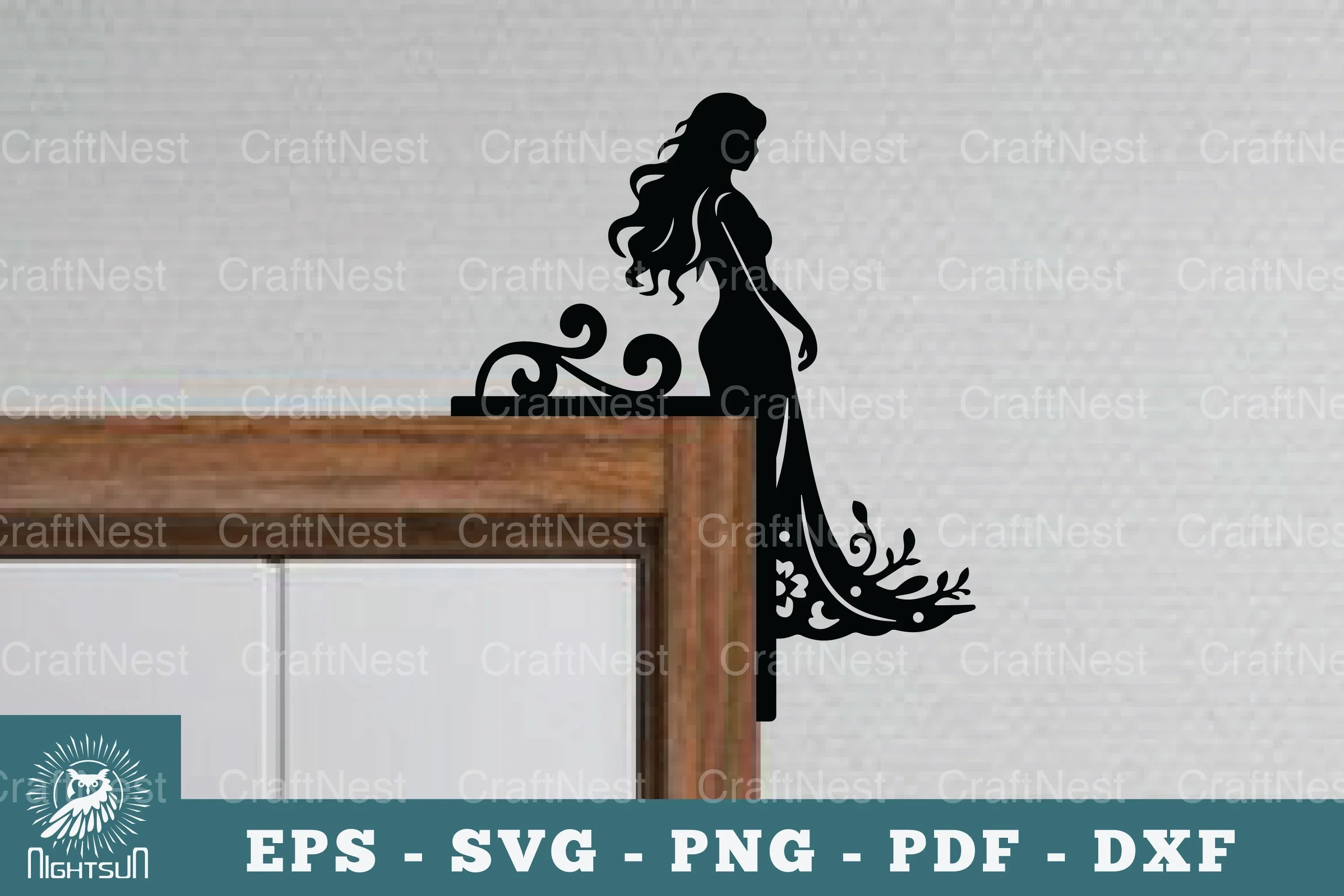 Women Door Corner Lasercut SVG Bundle