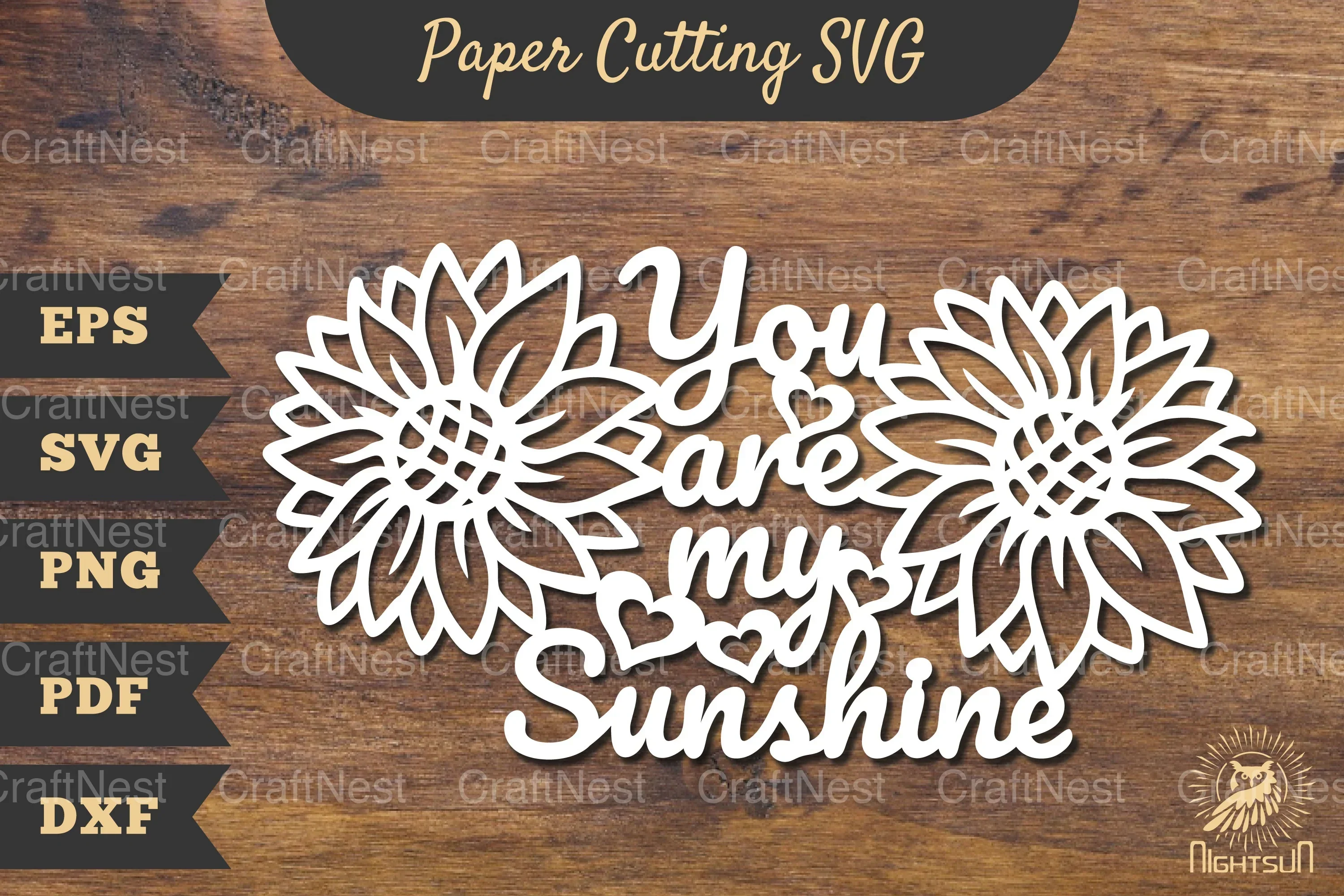 You Are My Sunshine Papercut SVG Bundle