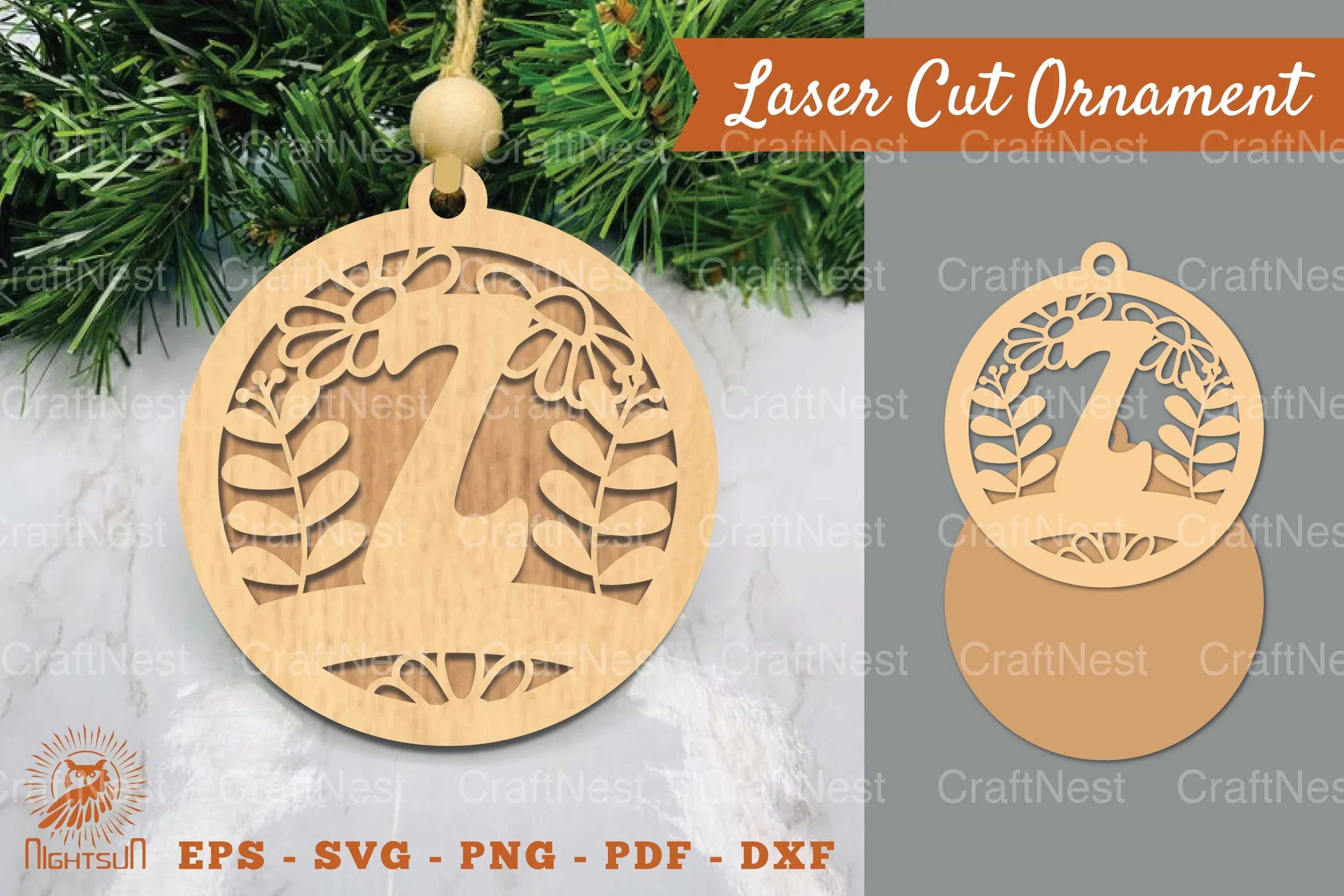 Z Letter Laser Cut Ornament Clipart Bundle