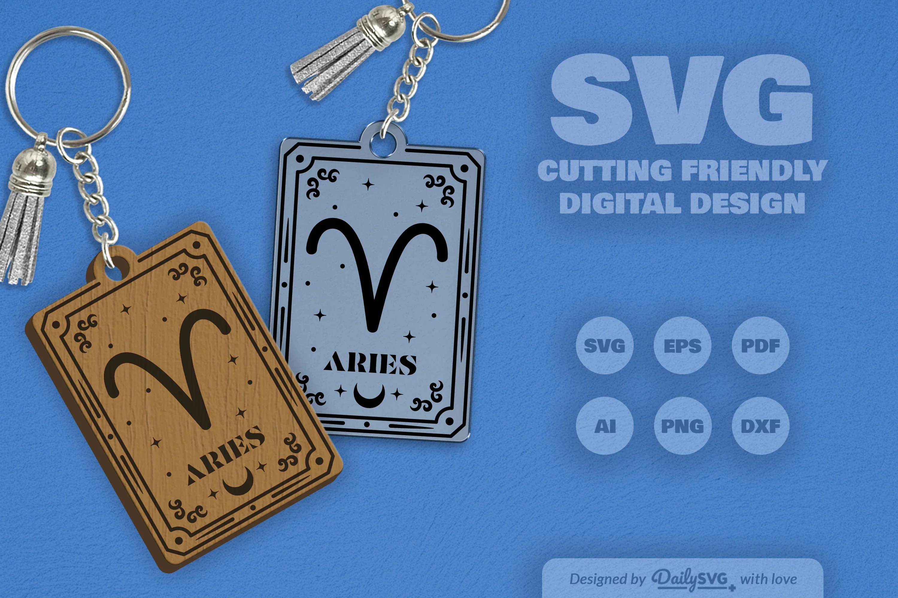 Zodiac Card Aries SVG Bundle - Image 2