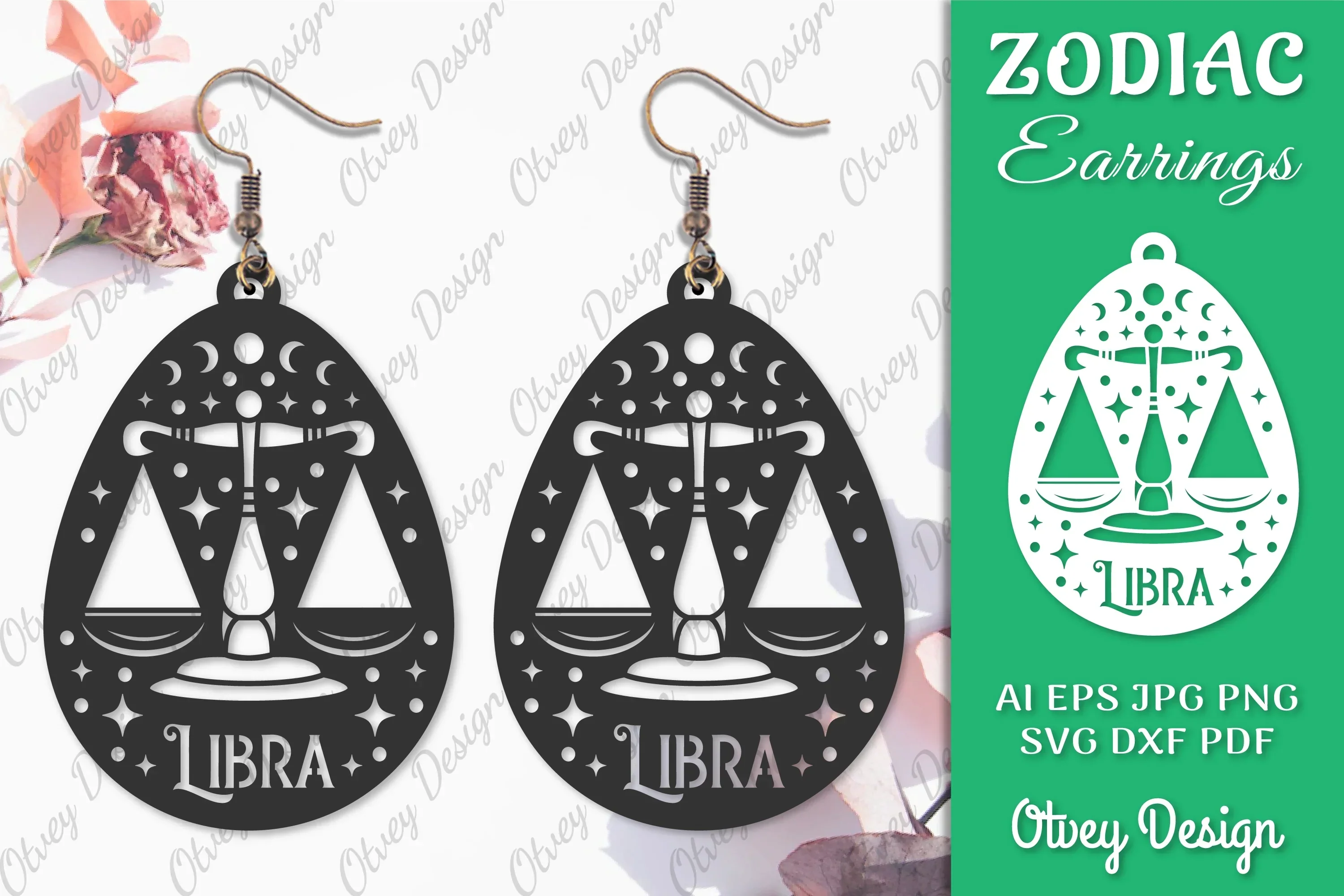 Zodiac Earring SVG Bundle