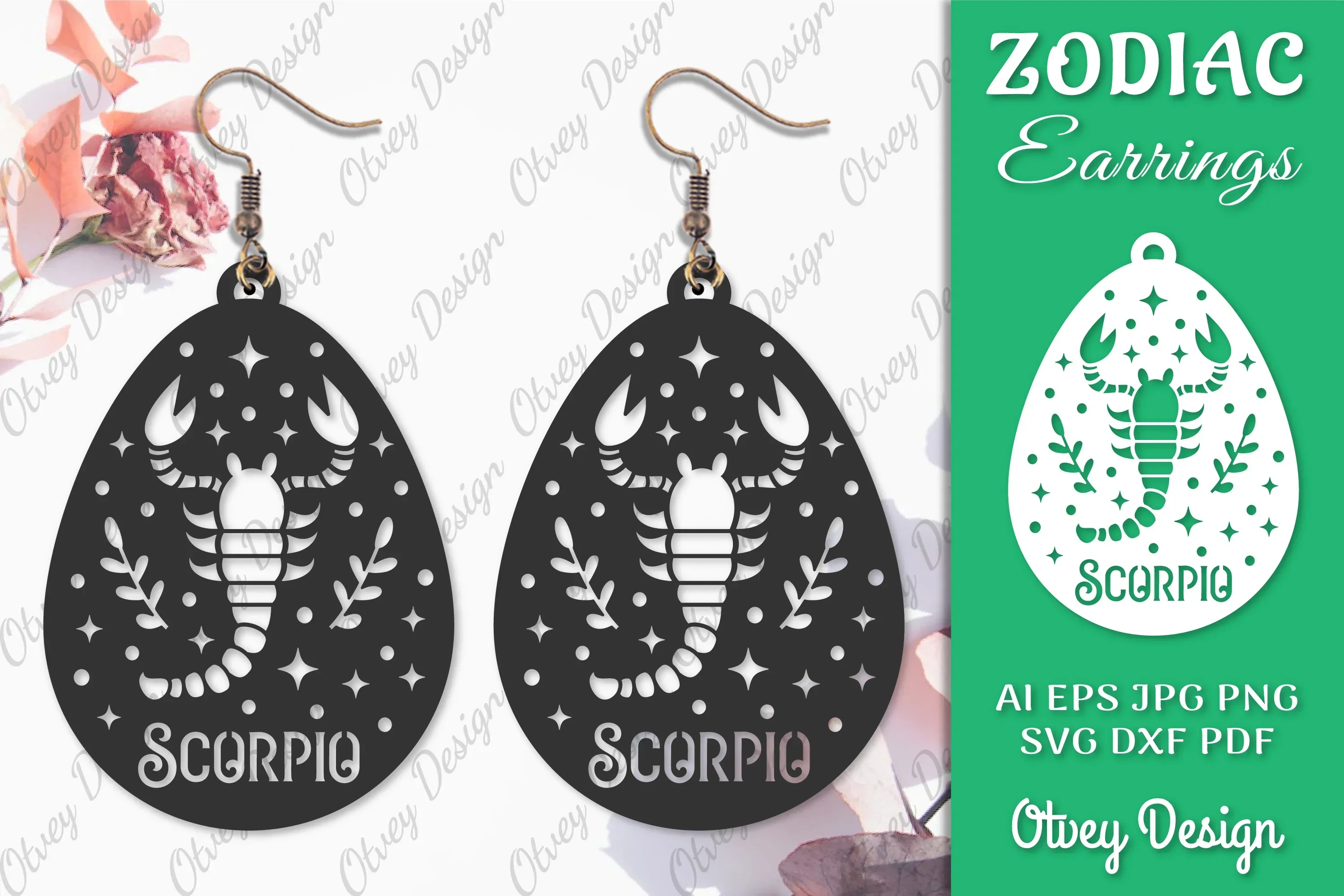 Zodiac Earring SVG Bundle