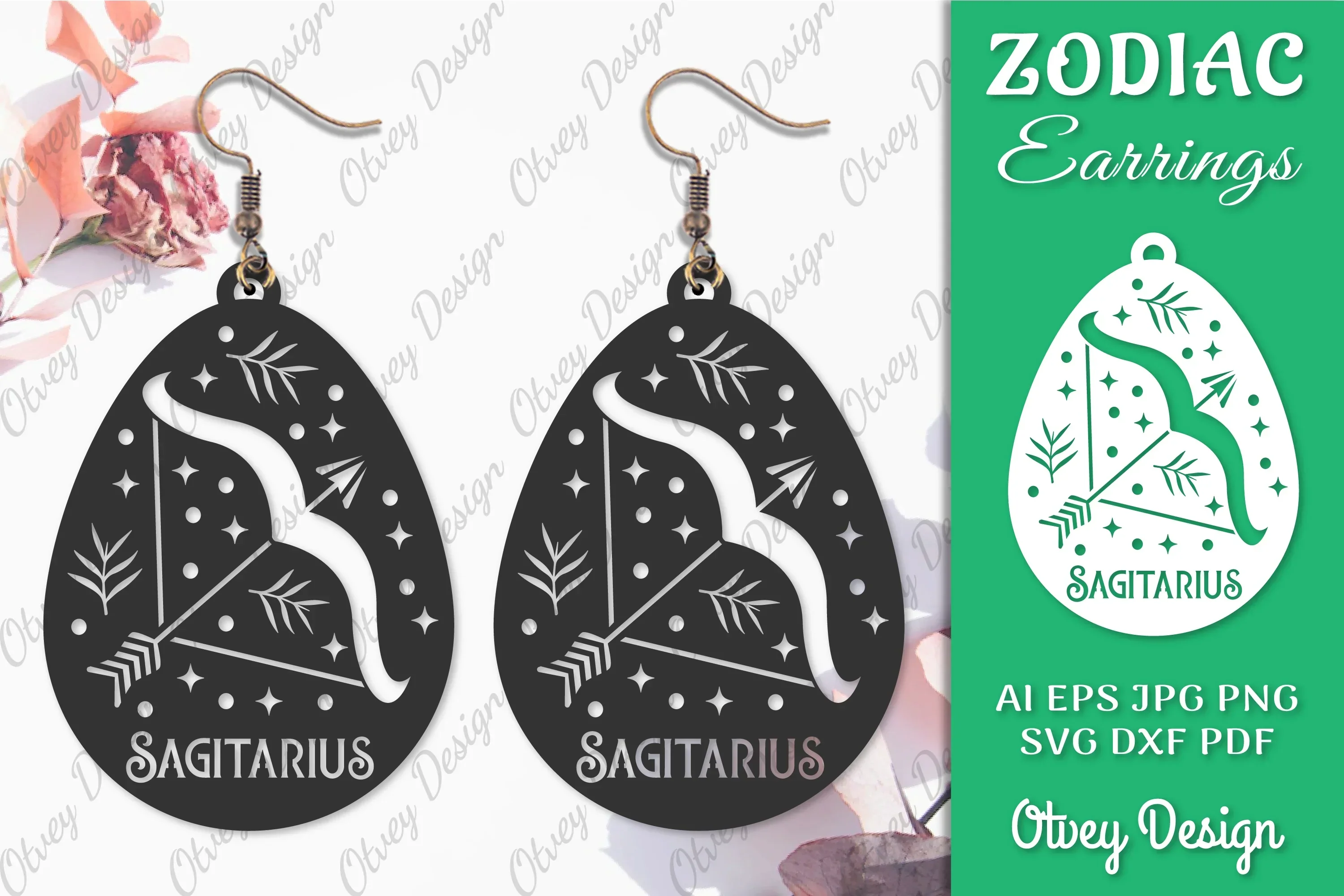 Zodiac Earring SVG Bundle